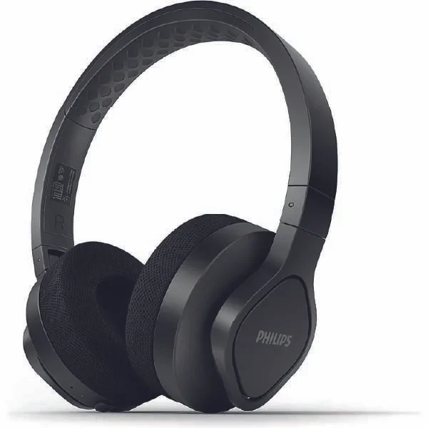 Philips A4216BK/00 On-Ear Sports Headphones Wireless (35 Hours Play Time